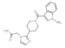 2-(2-{1-[(1-methyl-1H-indol-3-yl)carbonyl]-4-piperidinyl}-1H-imidazol-1-yl)acetamide