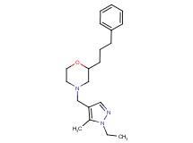 4-[(1-ethyl-5-methyl-1H-pyrazol-4-yl)methyl]-2-(3-phenylpropyl)morpholine