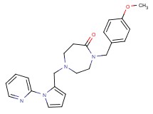 4-(4-methoxybenzyl)-1-{[1-(2-pyridinyl)-1H-pyrrol-2-yl]methyl}-1,4-diazepan-5-one
