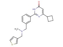 6-cyclobutyl-2-(3-{[methyl(3-thienylmethyl)amino]methyl}phenyl)-4(3H)-pyrimidinone