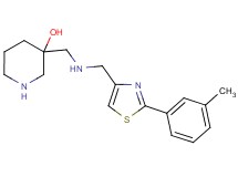 3-[({[2-(3-methylphenyl)-1,3-thiazol-4-yl]methyl}amino)methyl]-3-piperidinol dihydrochloride