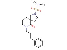 N,N-dimethyl-6-oxo-7-(3-phenylpropyl)-2,7-diazaspiro[4.5]decane-2-sulfonamide