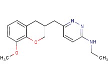 N-ethyl-6-[(8-methoxy-3,4-dihydro-2H-chromen-3-yl)methyl]pyridazin-3-amine