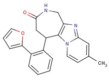 5-[2-(2-furyl)phenyl]-9-methyl-1,2,4,5-tetrahydro-3H-pyrido[1',2':1,2]imidazo[4,5-c]azepin-3-one