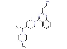 [2-(4-{4-[1-(4-methyl-1-piperazinyl)ethyl]-1-piperidinyl}-2-quinazolinyl)ethyl]amine dihydrochloride