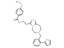 N-(2-{7-[2-(2-furyl)benzyl]-6,7,8,9-tetrahydro-5H-[1,2,4]triazolo[4,3-d][1,4]diazepin-3-yl}ethyl)-4-methoxybenzamide
