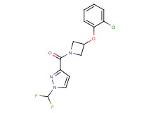 3-{[3-(2-chlorophenoxy)-1-azetidinyl]carbonyl}-1-(difluoromethyl)-1H-pyrazole