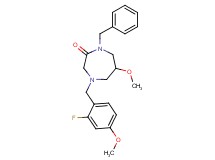 1-benzyl-4-(2-fluoro-4-methoxybenzyl)-6-methoxy-1,4-diazepan-2-one