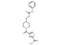3-{1-[(5-acetyl-3-thienyl)carbonyl]-4-piperidinyl}-N-phenylpropanamide