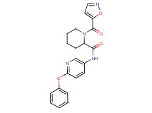 1-(isoxazol-5-ylcarbonyl)-N-(6-phenoxypyridin-3-yl)piperidine-2-carboxamide