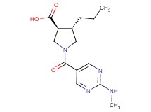 (3S*,4S*)-1-{[2-(methylamino)-5-pyrimidinyl]carbonyl}-4-propyl-3-pyrrolidinecarboxylic acid