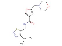 N-[(4-isopropyl-1,2,3-thiadiazol-5-yl)methyl]-5-(morpholin-4-ylmethyl)-3-furamide