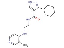 3-cyclohexyl-N-{2-[(3-methyl-4-pyridinyl)amino]ethyl}-1H-pyrazole-4-carboxamide