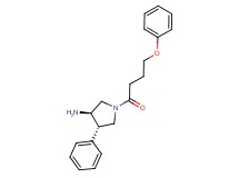 (3R*,4S*)-1-(4-phenoxybutanoyl)-4-phenylpyrrolidin-3-amine