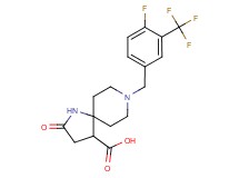 8-[4-fluoro-3-(trifluoromethyl)benzyl]-2-oxo-1,8-diazaspiro[4.5]decane-4-carboxylic acid