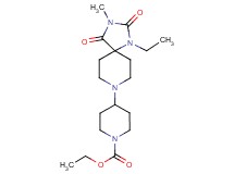 ethyl 4-(1-ethyl-3-methyl-2,4-dioxo-1,3,8-triazaspiro[4.5]dec-8-yl)-1-piperidinecarboxylate