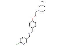 1-(6-chloropyridin-3-yl)-N-{4-[2-(3-methylpiperidin-1-yl)ethoxy]benzyl}methanamine