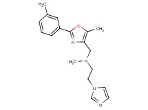 2-(1H-imidazol-1-yl)-N-methyl-N-{[5-methyl-2-(3-methylphenyl)-1,3-oxazol-4-yl]methyl}ethanamine
