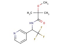 2-methoxy-2-methyl-N-(2,2,2-trifluoro-1-pyridin-3-ylethyl)propanamide