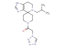 5-isobutyl-1'-(1H-tetrazol-1-ylacetyl)-1,5,6,7-tetrahydrospiro[imidazo[4,5-c]pyridine-4,4'-piperidine]