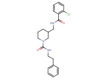 3-{[(2-chlorobenzoyl)amino]methyl}-N-(2-phenylethyl)-1-piperidinecarboxamide
