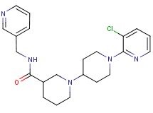 1'-(3-chloropyridin-2-yl)-N-(pyridin-3-ylmethyl)-1,4'-bipiperidine-3-carboxamide