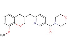 4-({6-[(8-methoxy-3,4-dihydro-2H-chromen-3-yl)methyl]pyridin-3-yl}carbonyl)morpholine