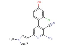 2-amino-4-(2-chloro-4-hydroxyphenyl)-6-(1-methyl-1H-pyrrol-3-yl)nicotinonitrile