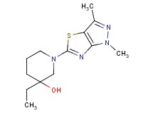 1-(1,3-dimethyl-1H-pyrazolo[3,4-d][1,3]thiazol-5-yl)-3-ethylpiperidin-3-ol
