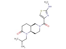 (4aS*,8aR*)-1-isobutyl-6-{[2-(methylamino)-1,3-thiazol-4-yl]carbonyl}octahydro-1,6-naphthyridin-2(1H)-one