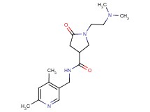 1-[2-(dimethylamino)ethyl]-N-[(4,6-dimethyl-3-pyridinyl)methyl]-5-oxo-3-pyrrolidinecarboxamide