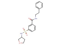 N-(2-phenylethyl)-3-[(tetrahydrofuran-3-ylamino)sulfonyl]benzamide