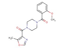 1-(2-methoxybenzoyl)-4-[(5-methyl-1,3-oxazol-4-yl)carbonyl]piperazine