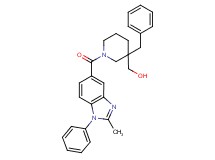 {3-benzyl-1-[(2-methyl-1-phenyl-1H-benzimidazol-5-yl)carbonyl]-3-piperidinyl}methanol