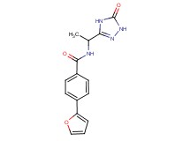 4-(2-furyl)-N-[1-(5-oxo-4,5-dihydro-1H-1,2,4-triazol-3-yl)ethyl]benzamide