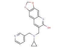 7-{[cyclopropyl(3-pyridinylmethyl)amino]methyl}[1,3]dioxolo[4,5-g]quinolin-6-ol