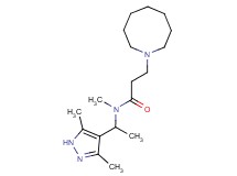 3-azocan-1-yl-N-[1-(3,5-dimethyl-1H-pyrazol-4-yl)ethyl]-N-methylpropanamide