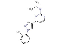 N-isopropyl-4-[1-(2-methylphenyl)-1H-pyrazol-4-yl]pyrimidin-2-amine
