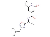 6-ethyl-N-[1-(3-isobutyl-1,2,4-oxadiazol-5-yl)ethyl]-2-oxo-1,2-dihydropyridine-4-carboxamide