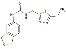 N-(1,3-dihydro-2-benzofuran-5-yl)-N'-[(5-ethyl-1,3,4-thiadiazol-2-yl)methyl]urea