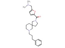 N,N-dimethyl-1-(5-{[7-(3-phenylpropyl)-2,7-diazaspiro[4.5]dec-2-yl]carbonyl}-2-furyl)methanamine