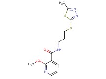 2-methoxy-N-{3-[(5-methyl-1,3,4-thiadiazol-2-yl)thio]propyl}nicotinamide