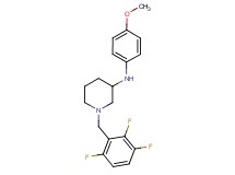 N-(4-methoxyphenyl)-1-(2,3,6-trifluorobenzyl)-3-piperidinamine