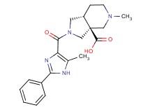 (3aS*,7aR*)-5-methyl-2-[(5-methyl-2-phenyl-1H-imidazol-4-yl)carbonyl]octahydro-3aH-pyrrolo[3,4-c]pyridine-3a-carboxylic acid