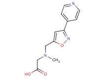 {methyl[(3-pyridin-4-ylisoxazol-5-yl)methyl]amino}acetic acid