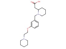 {1-[3-(2-piperidin-1-ylethoxy)benzyl]piperidin-2-yl}acetic acid