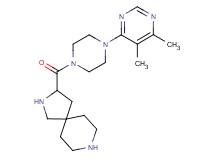 3-{[4-(5,6-dimethyl-4-pyrimidinyl)-1-piperazinyl]carbonyl}-2,8-diazaspiro[4.5]decane dihydrochloride