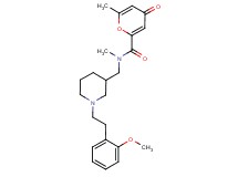 N-({1-[2-(2-methoxyphenyl)ethyl]piperidin-3-yl}methyl)-N,6-dimethyl-4-oxo-4H-pyran-2-carboxamide