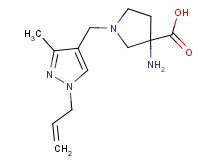 1-[(1-allyl-3-methyl-1H-pyrazol-4-yl)methyl]-3-aminopyrrolidine-3-carboxylic acid