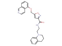 N-[2-(3,4-dihydro-1(2H)-quinolinyl)ethyl]-5-[(5-isoquinolinyloxy)methyl]-3-isoxazolecarboxamide